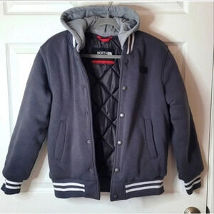 North Sportif Hoodie Puffer Jacket/Water Resistant.  Large Youth